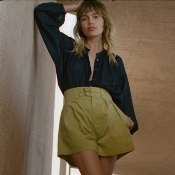 Doen Olive Green Women's Shorts - Picture 1 of 6